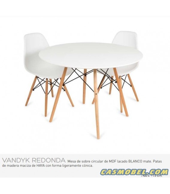 Mesa modelo VANDYK REDONDA